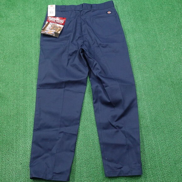 NWT DEADSTOCK DICKIES PLAIN FRONT TWILL PANTS BLUE MENS 40X32 USA MADE NEW! - Picture 8 of 11